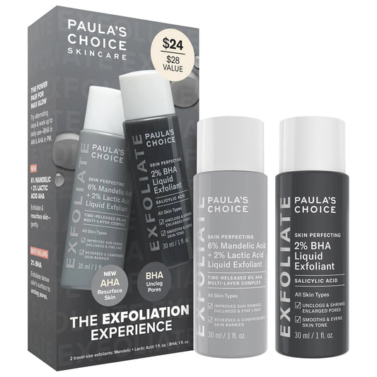 Paula's Choice - The Exfoliation Experience Kit with 2% BHA + 6% Mandelic Acid AHA