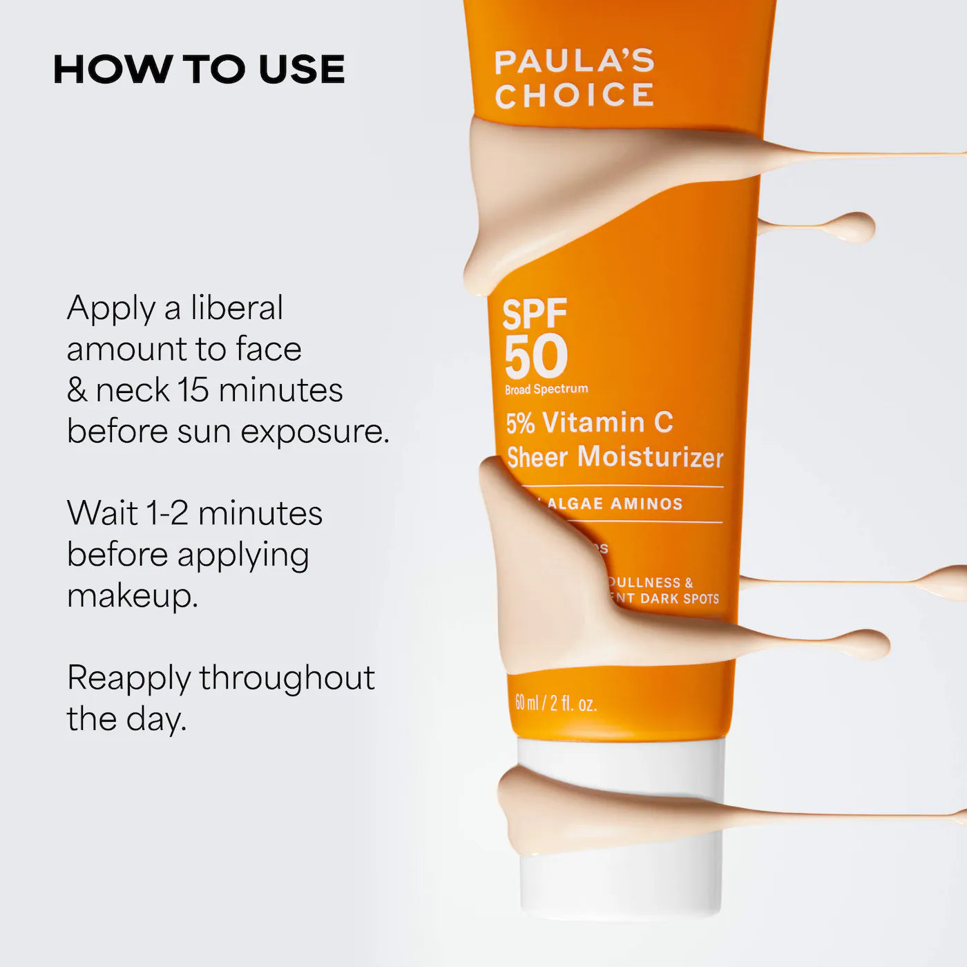 Paula's Choice - 5% Vitamin C Sheer Facial Moisturizer SPF 50 | 60 mL