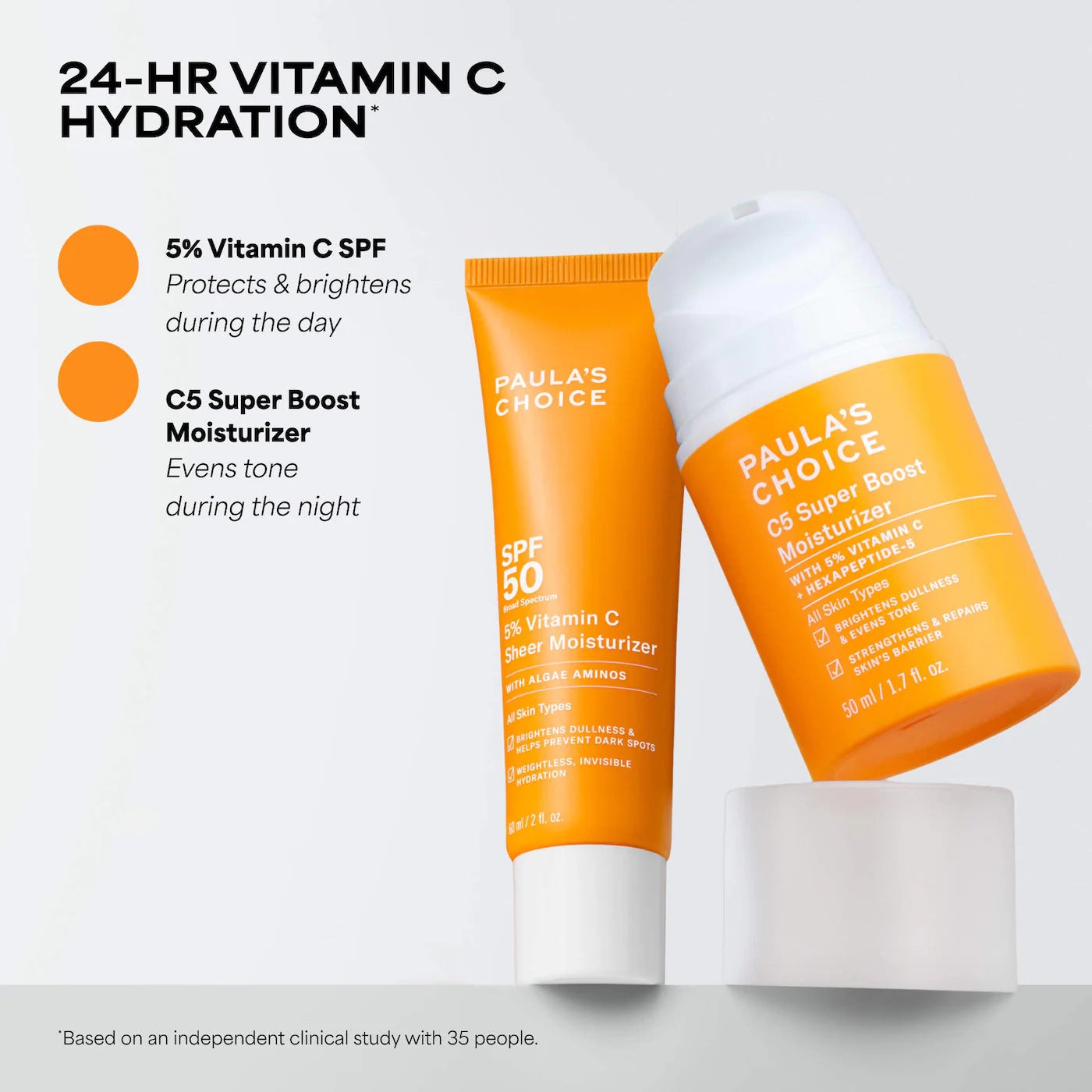 Paula's Choice - 5% Vitamin C Sheer Facial Moisturizer SPF 50 | 60 mL