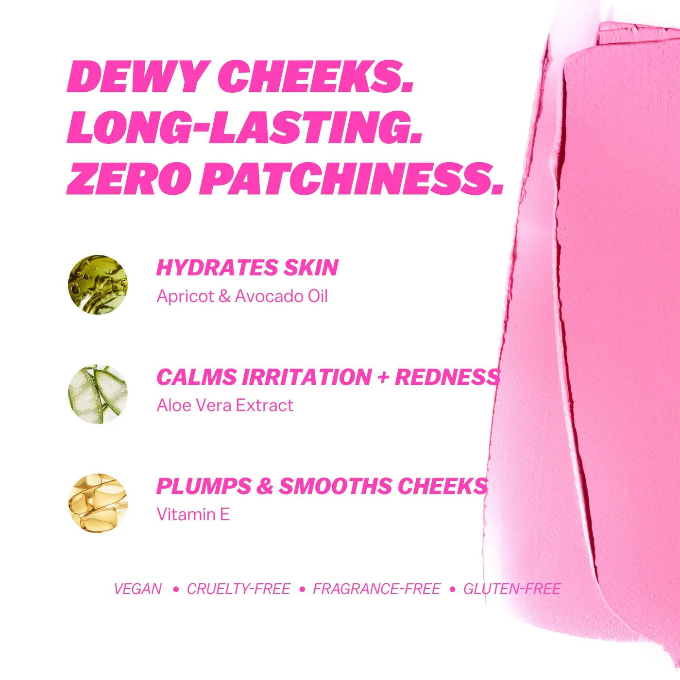 BASMA - The Cream Blush | Bubble Gum Pink - cool-toned pink best suited for fair skin