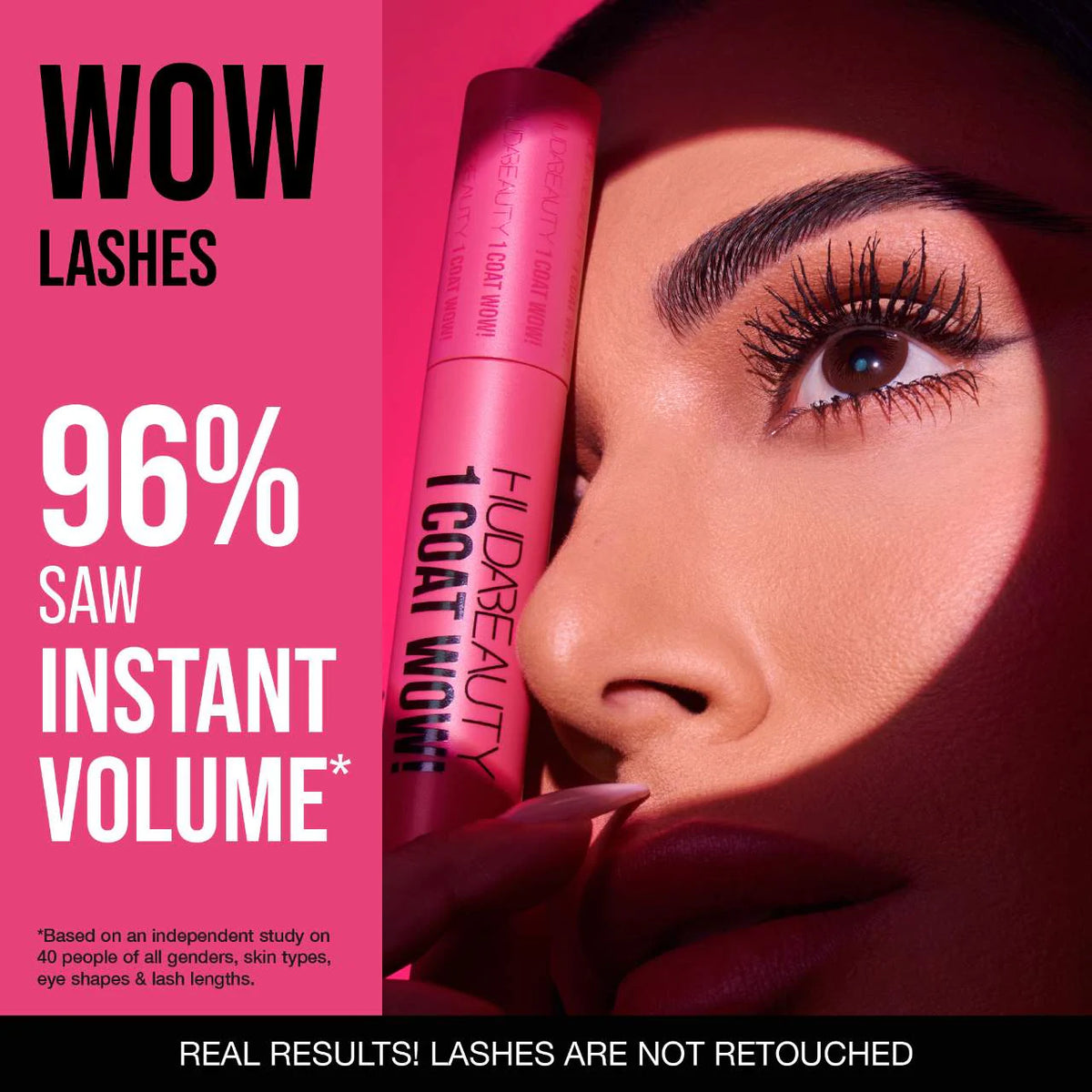 HUDA BEAUTY - 1 Coat WOW! Extra Volumizing and Lifting Mascara