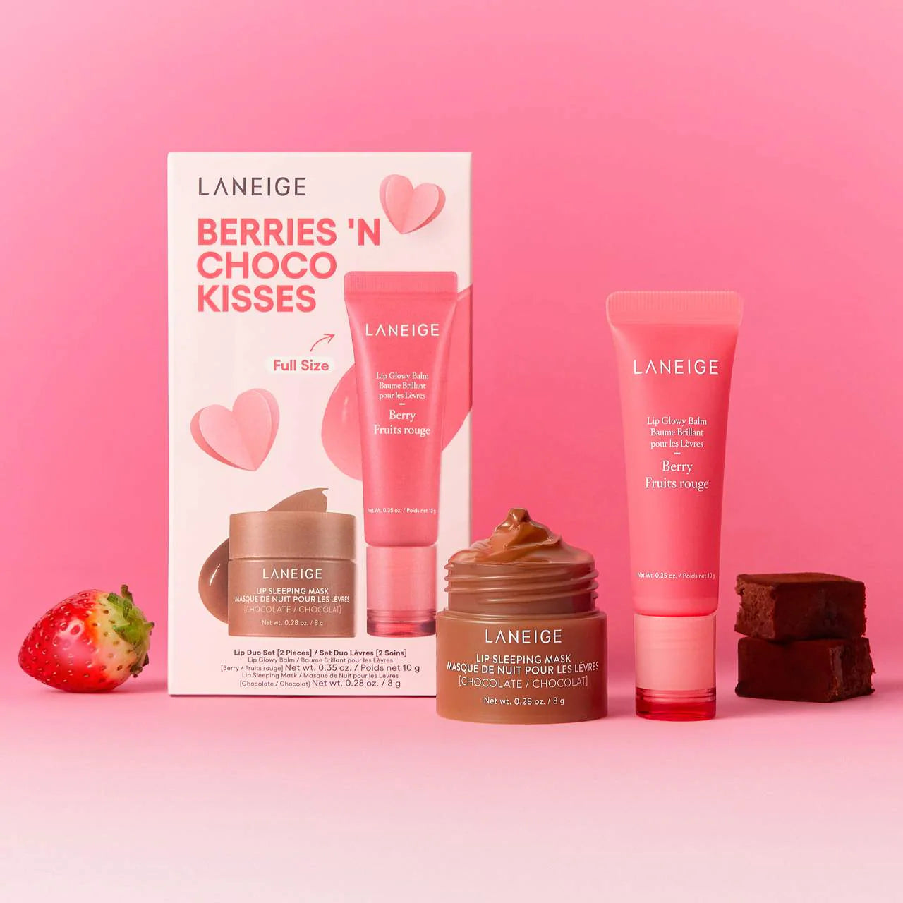 LANEIGE - Berries 'N Choco Kisses Set