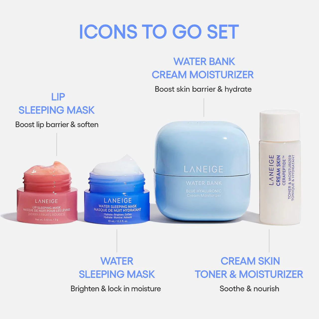 LANEIGE - Icons To Go Set