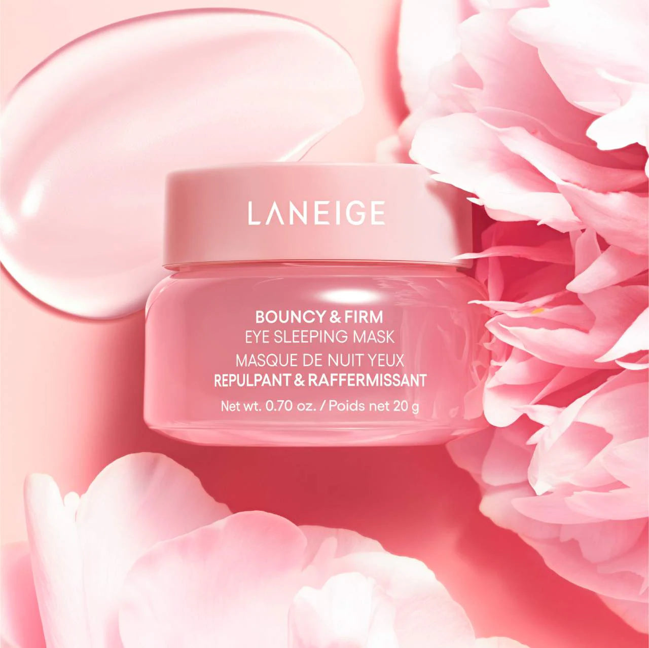 LANEIGE - Bouncy & Firm Eye Brightening Sleeping Mask with Peony + Collagen Complex™ | 20 g