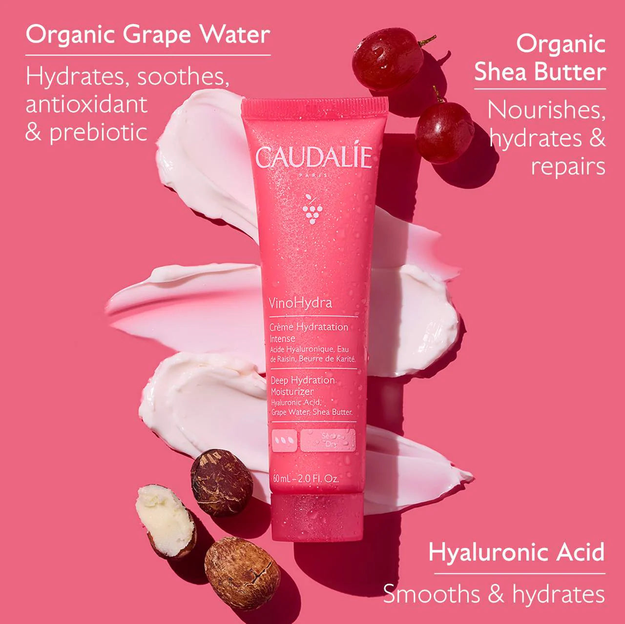 CAUDALIE - VINOHYDRA DEEP HYDRATION MOISTURIZER | 60 ML