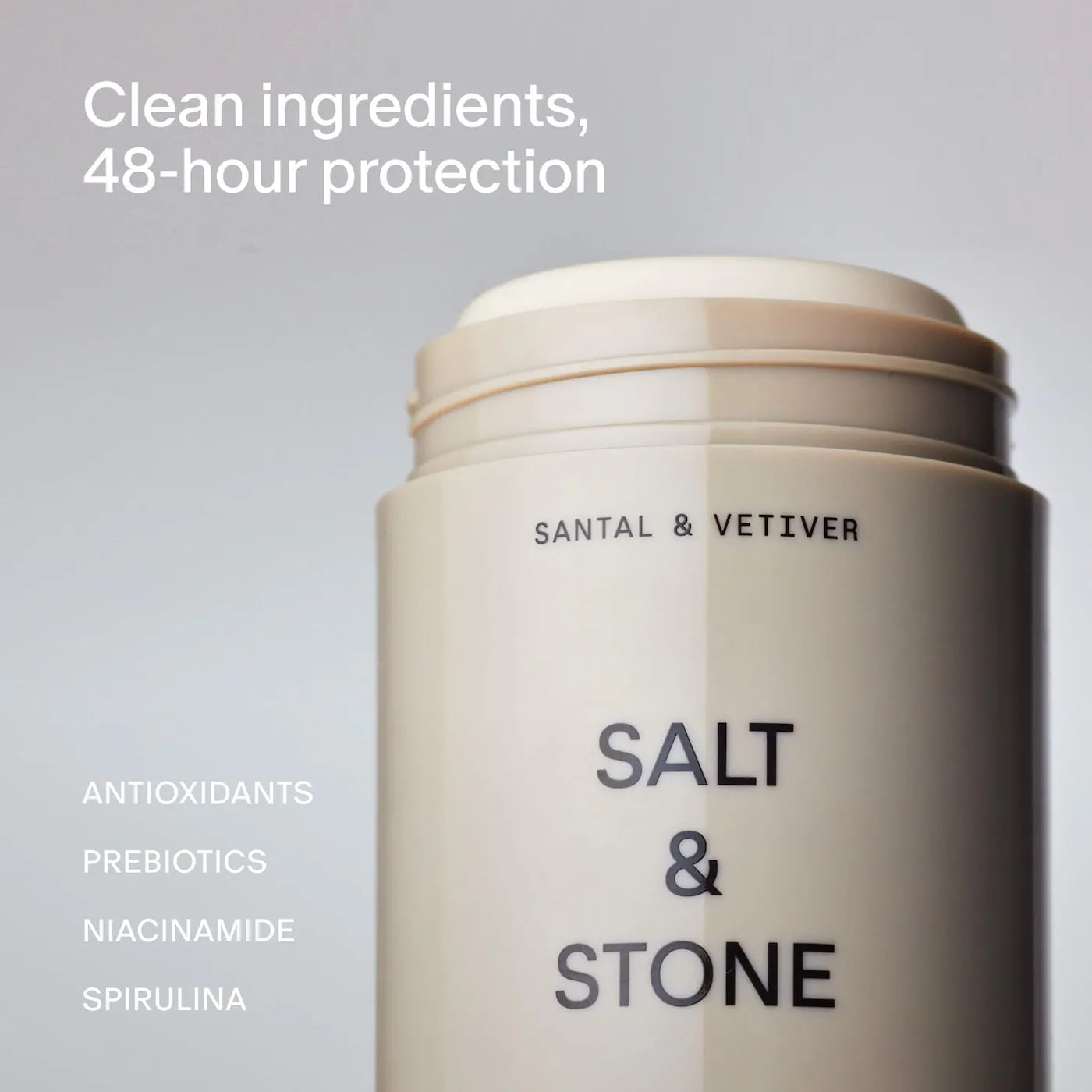 SALT & STONE - Santal & Vetiver Extra-Strength Aluminum-Free Deodorant