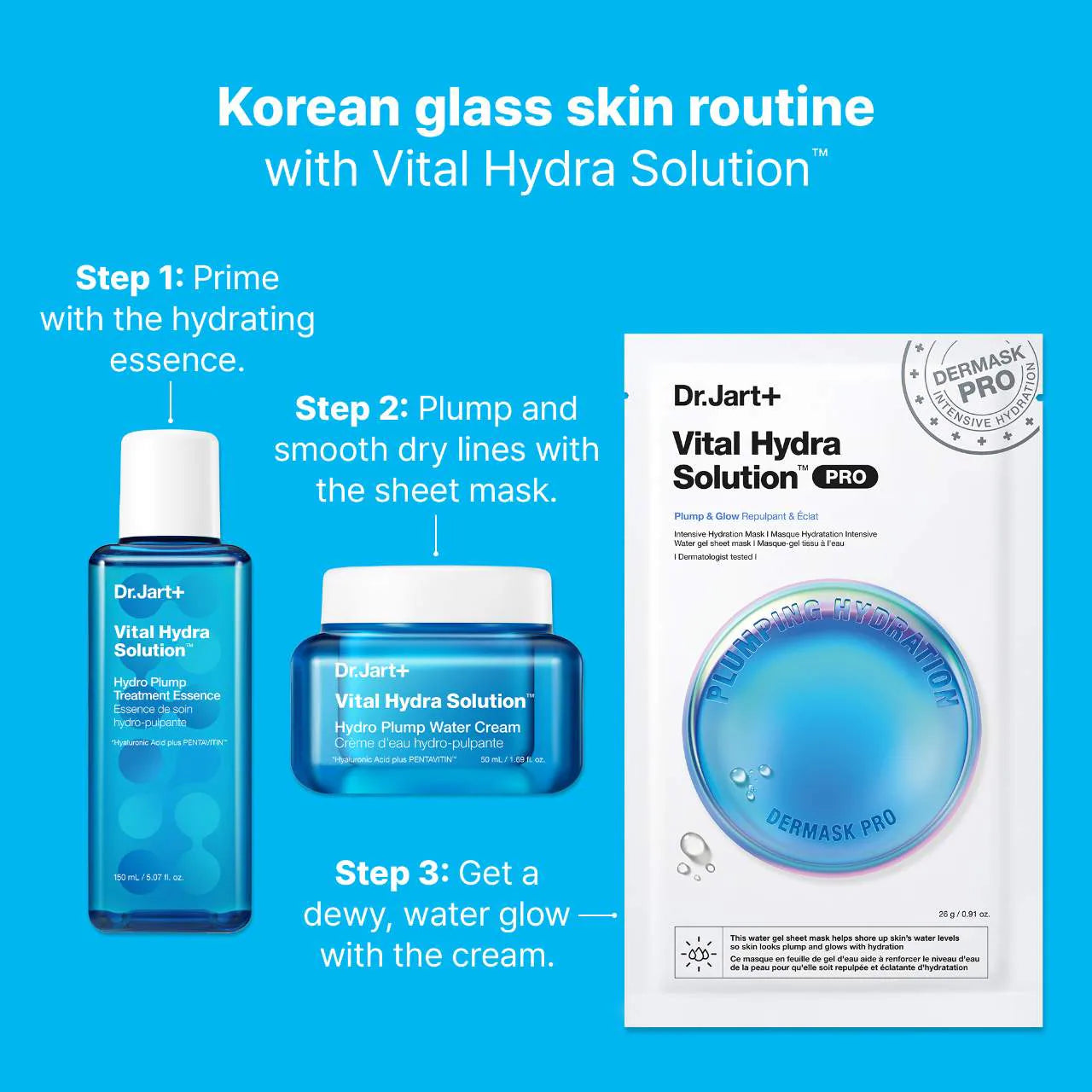 Dr. Jart+ - Vital Hydra Solution™ PRO Glow Face Mask with Hyaluronic Acid