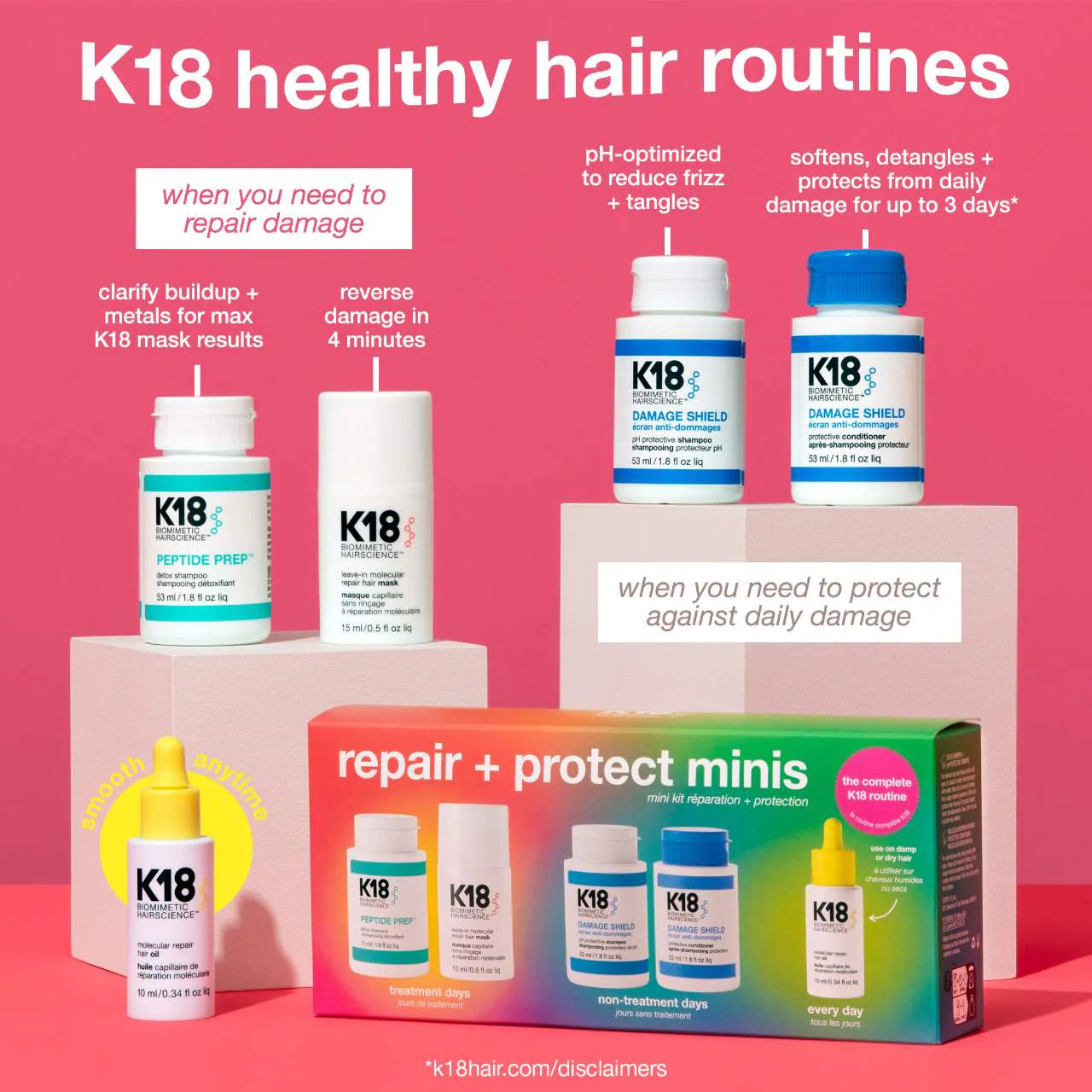 K18 Biomimetic Hairscience - Repair + Protect Mini's Hair Set