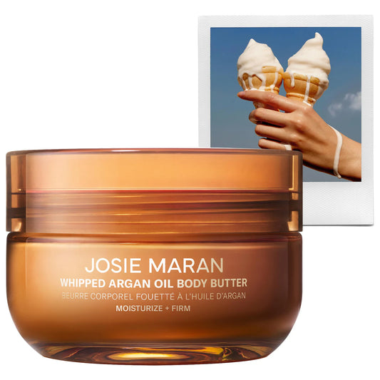 Josie Maran - Vanilla Vibezzz - Whipped Argan Oil Refillable Firming Body Butter Jar | 177 mL
