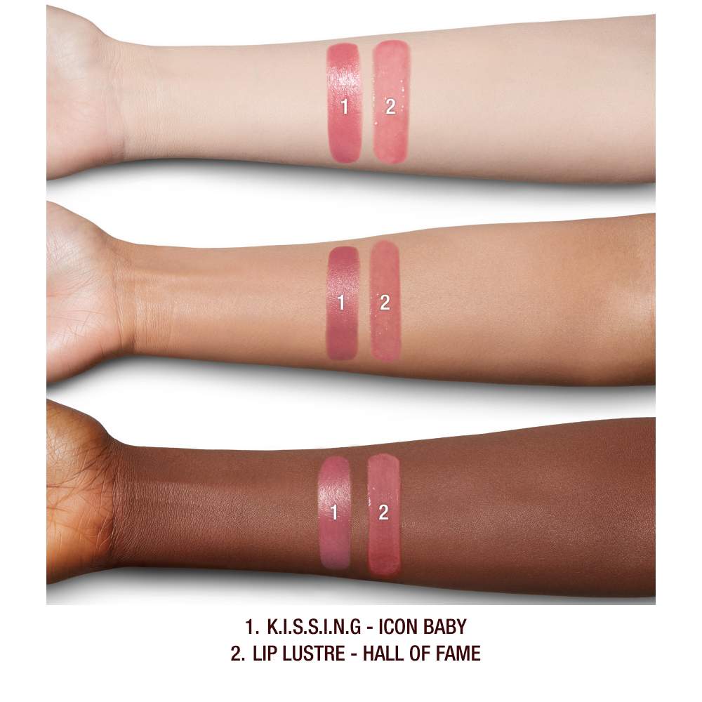 Charlotte Tilbury - K.I.S.S.I.N.G Lipstick and Lip Gloss Duos | Icon Baby - warm nude baby pink