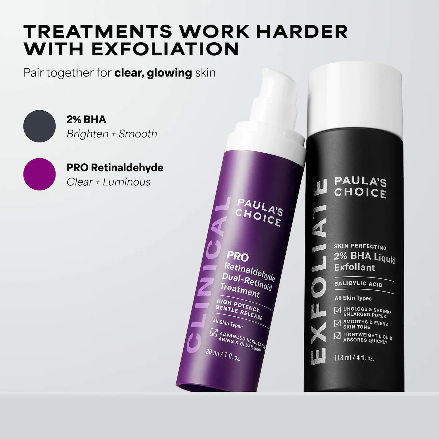 Paula's Choice - Clinical PRO Retinaldehyde Dual-Retinoid Treatment for Clear, Luminous Skin | 30 mL