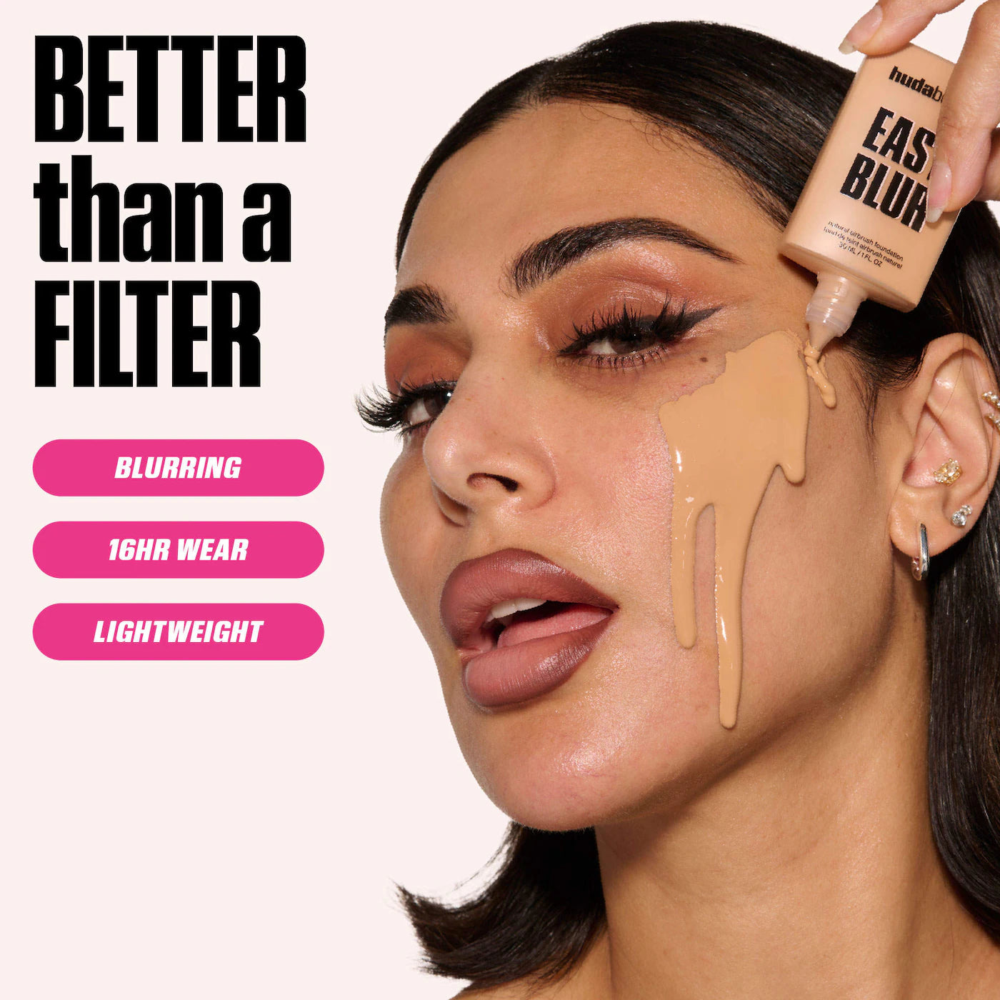 HUDA BEAUTY - Easy Blur Natural Airbrush Foundation with Niacinamide