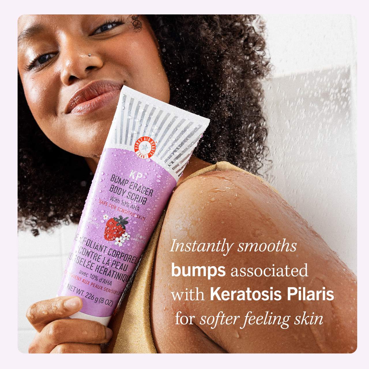 First Aid Beauty - KP BUMP ERASER BODY SCRUB 10% AHA | 226 g | Strawberry