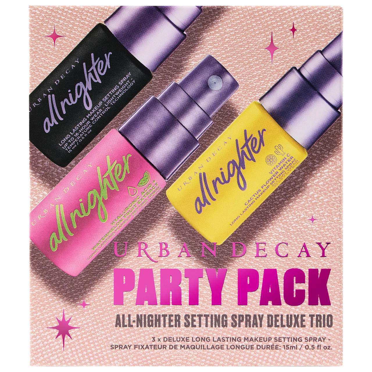 Urban Decay - Mini Party Pack All Nighter Setting Spray Trio - Holiday Makeup Set