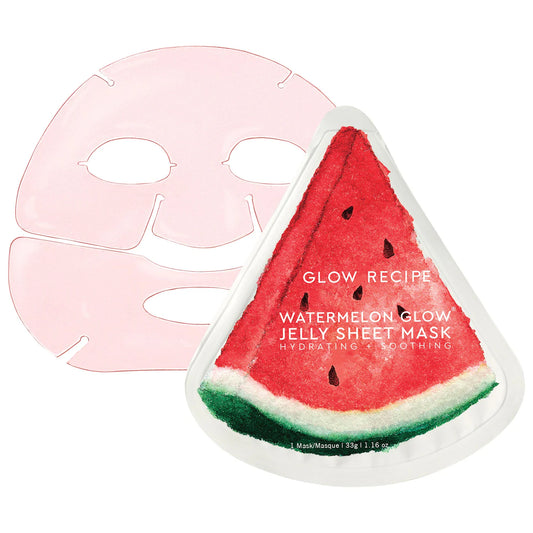GLOW RECIPE - Watermelon Glow Hydrating & Soothing Jelly Sheet Mask