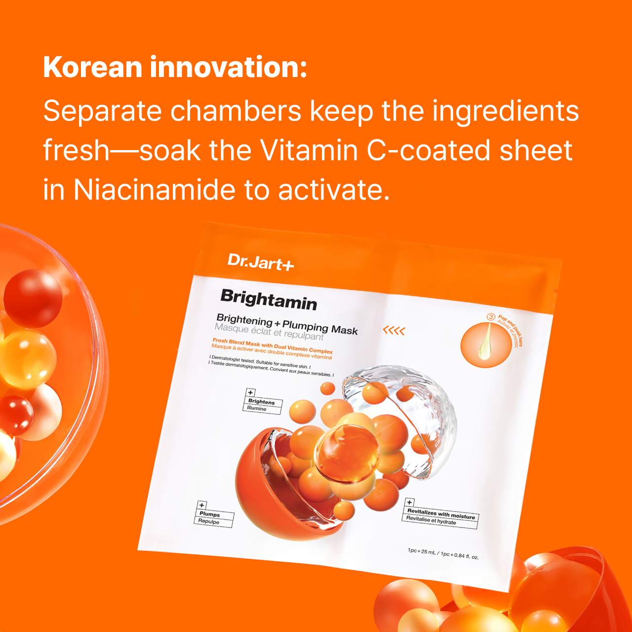 Dr. Jart+ - Brightamin Brightening + Plumping Face Mask with Vitamin C