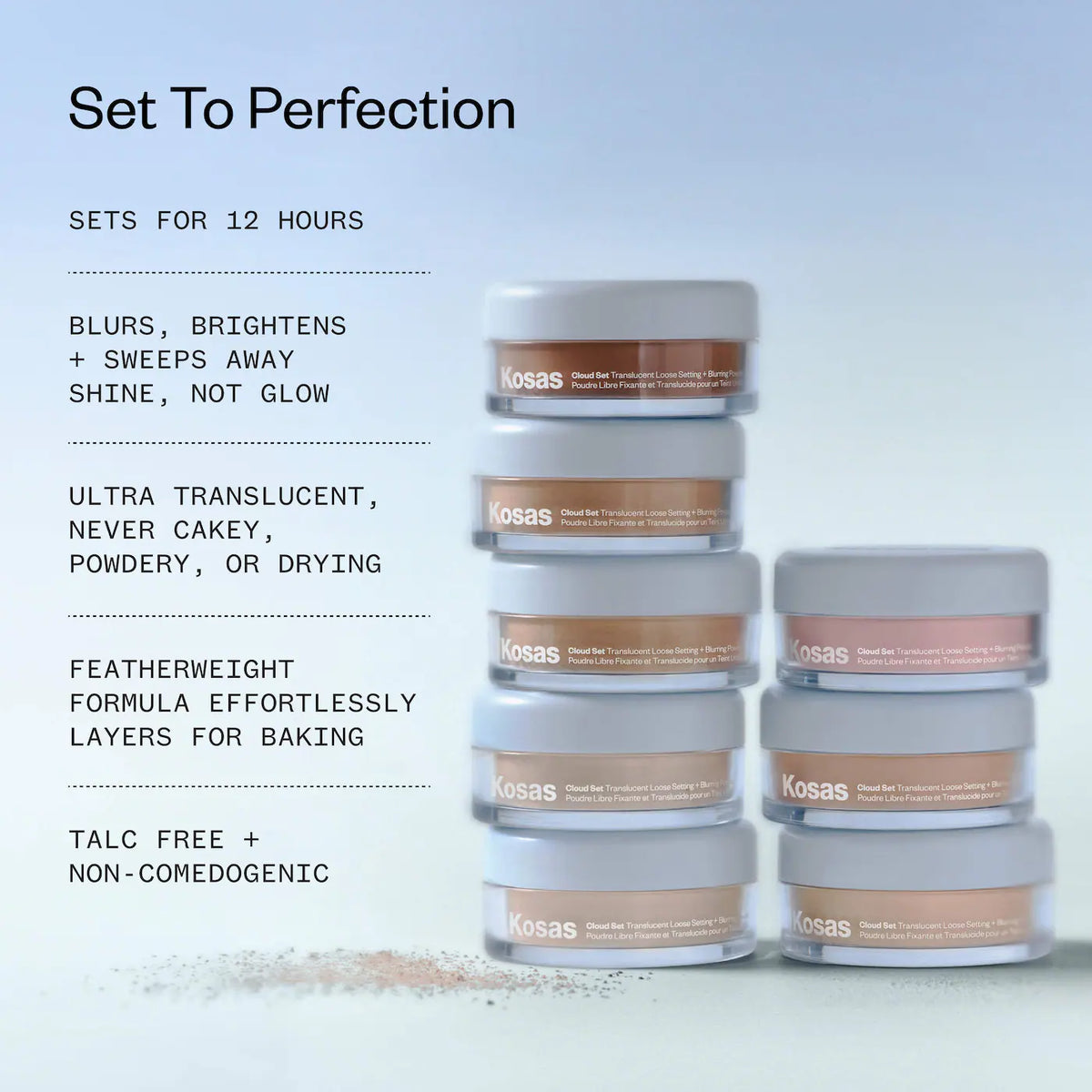 Kosas - Cloud Set Loose Translucent Talc-Free Setting + Blurring Powder | TRANSLUCENT CANDY (MINI)