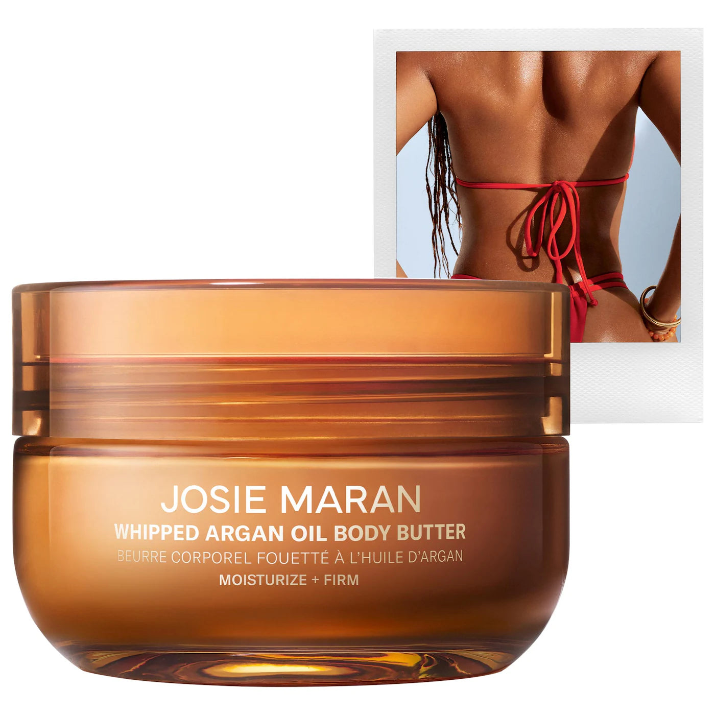 Josie Maran - Golden Hour (Amber, White Musk) - Whipped Argan Oil Refillable Firming Body Butter | 177 mL
