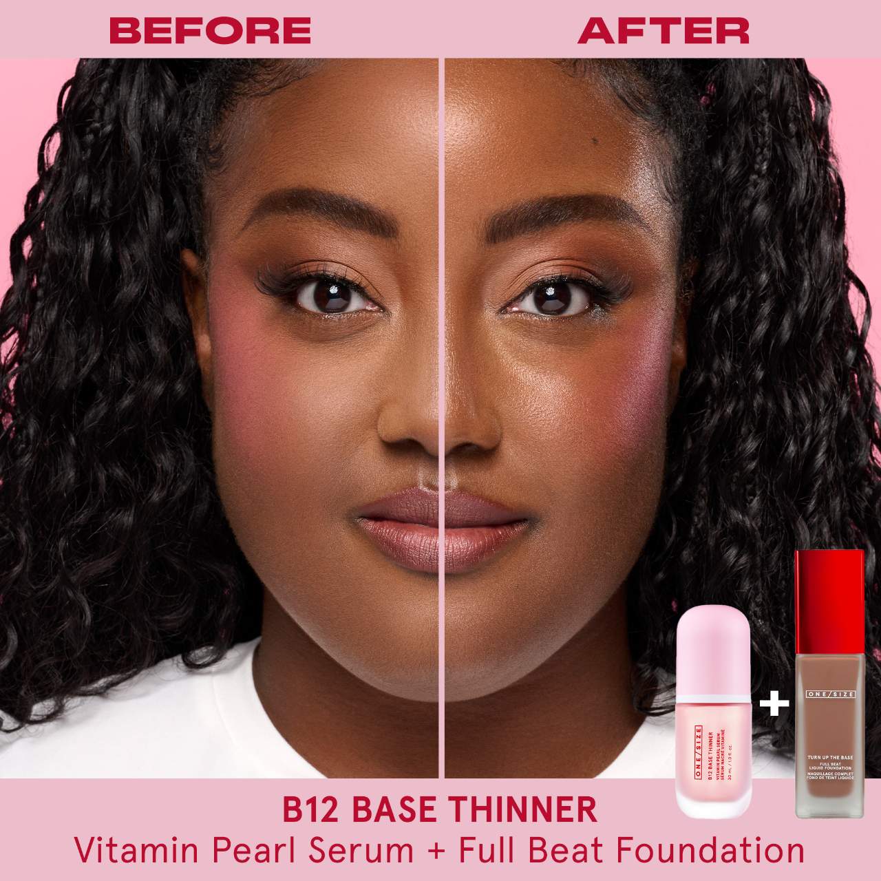 ONE/SIZE by Patrick Starrr - B12 Base Thinner Luminous Vitamin Pearl Boosting Serum | Pearlescent Pink