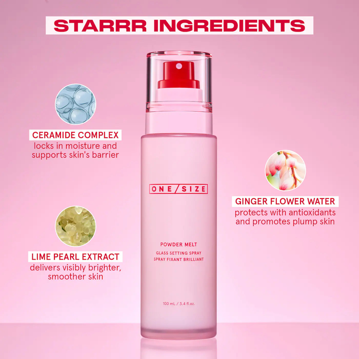 ONE/SIZE by Patrick Starrr - Powder Melt Glass Setting Spray