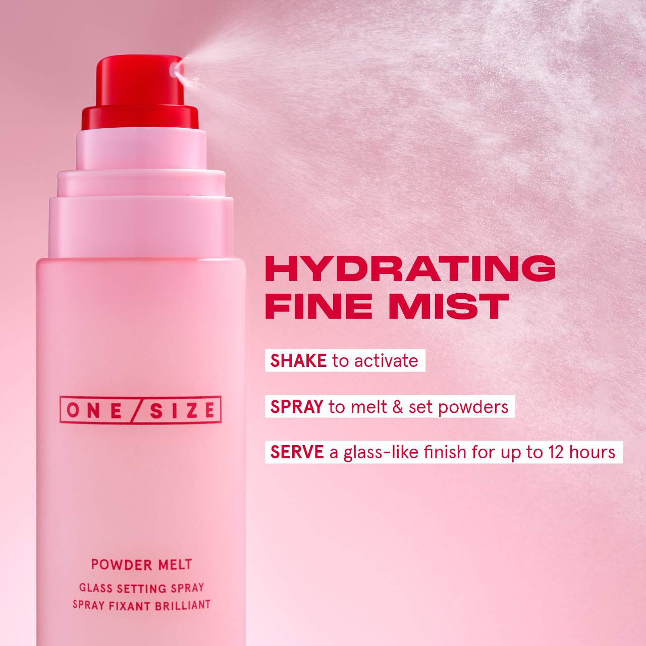 ONE/SIZE by Patrick Starrr - Powder Melt Glass Setting Spray