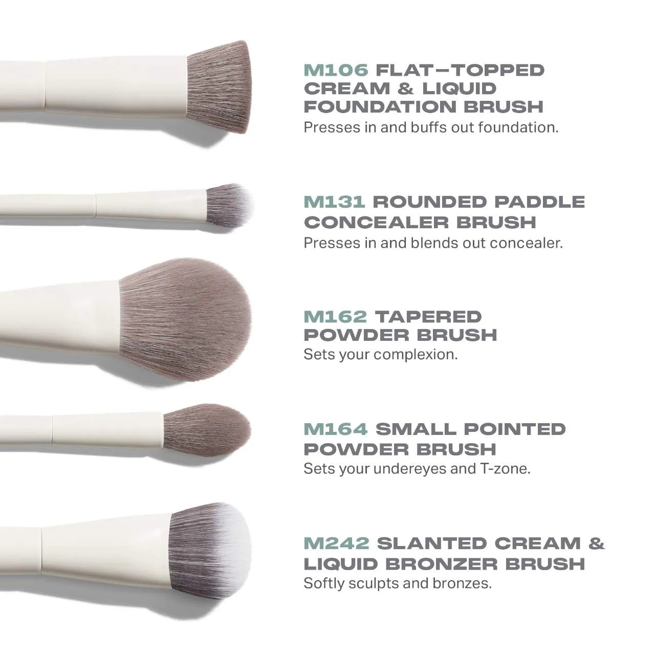 Morphe - Portrait Mode 5-Piece Face Brush Set