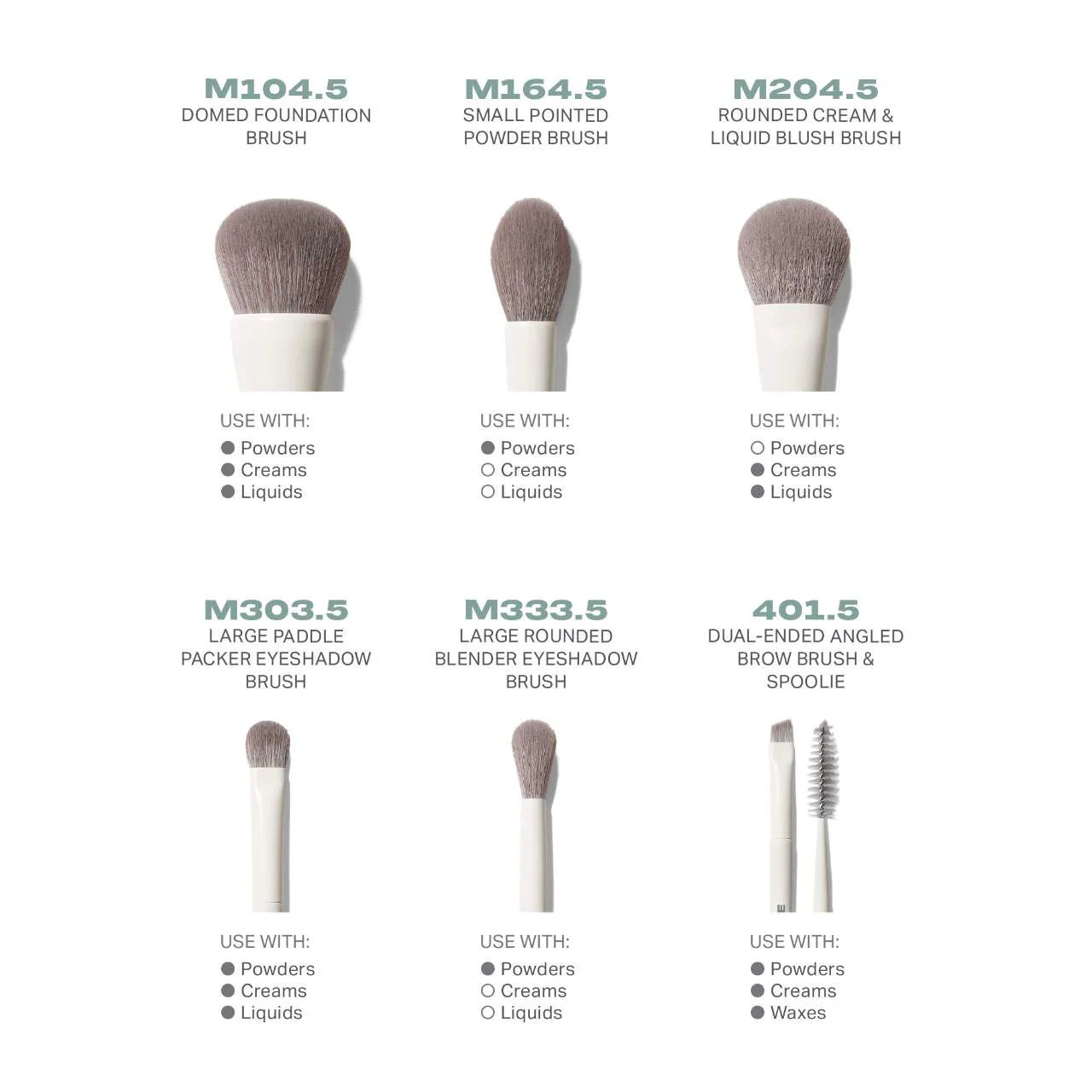MORPHE - Along for the Glide 6-Piece Travel Brush Set