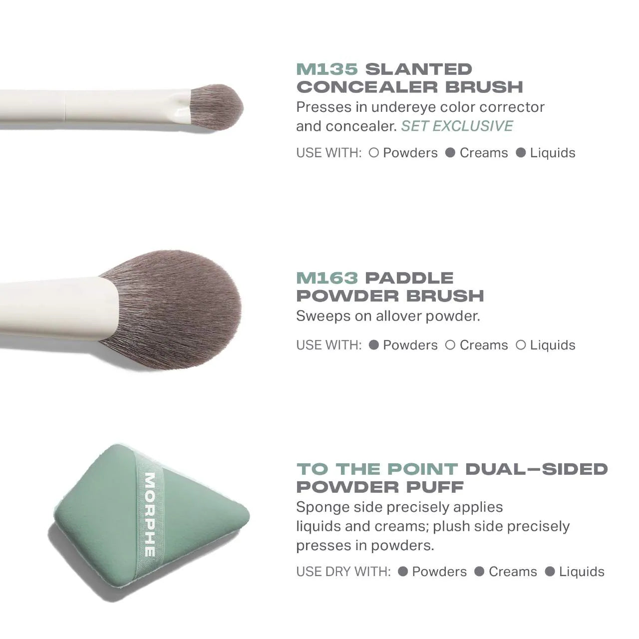 Morphe - Conceal & Set Tool Trio