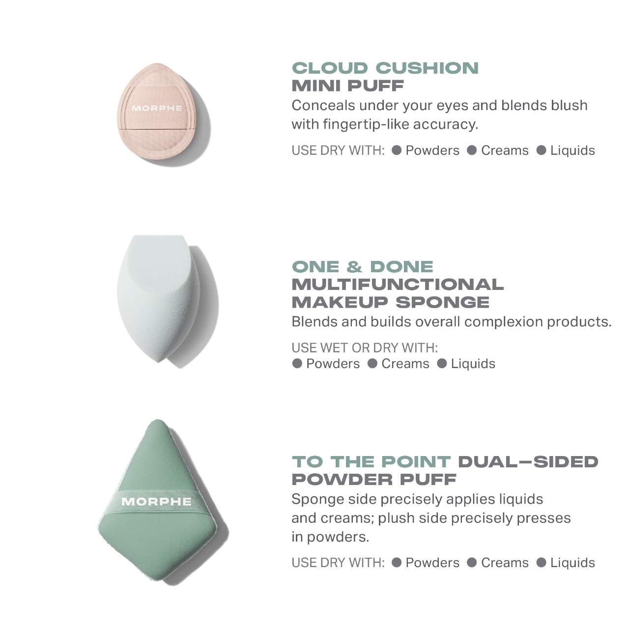 Morphe - All Bases Covered 3-Piece Tool Set
