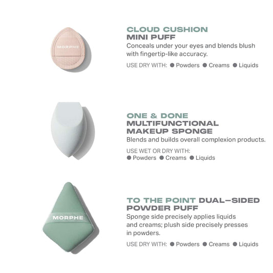 Morphe - All Bases Covered 3-Piece Tool Set