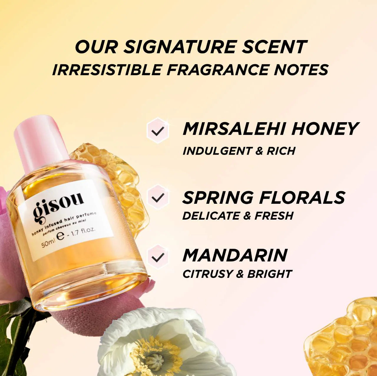Gisou - Mini Wildflower Honey Infused Hair Perfume | 15 mL