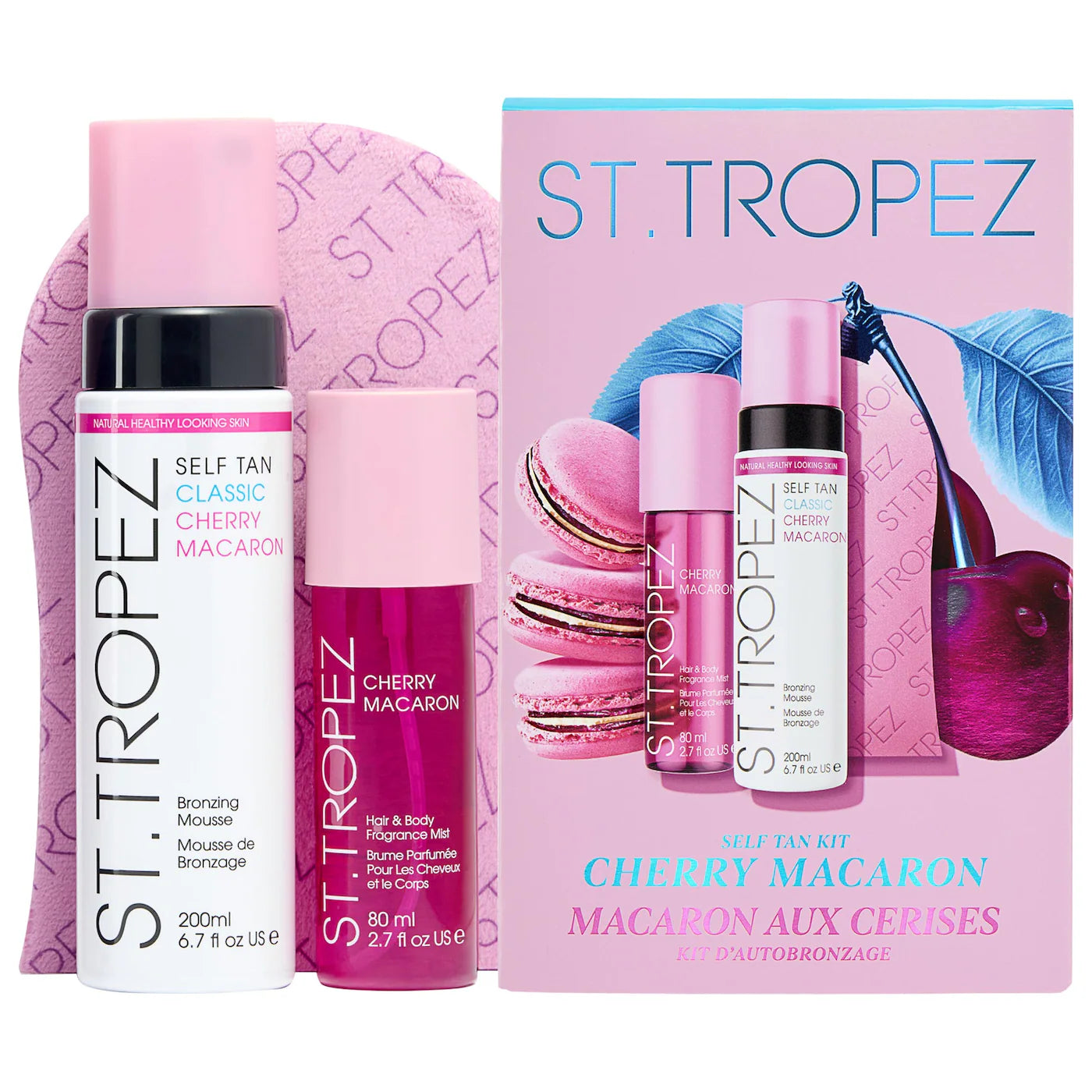 St. Tropez - Cherry Macaron Self Tan and Body Mist Set