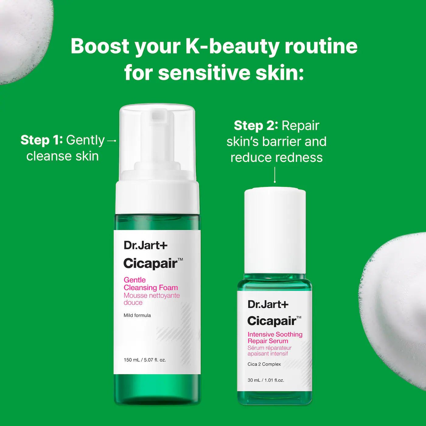 Dr. Jart+ - Cicapair™ Gentle Foam Cleanser for Sensitive Skin | 150 mL