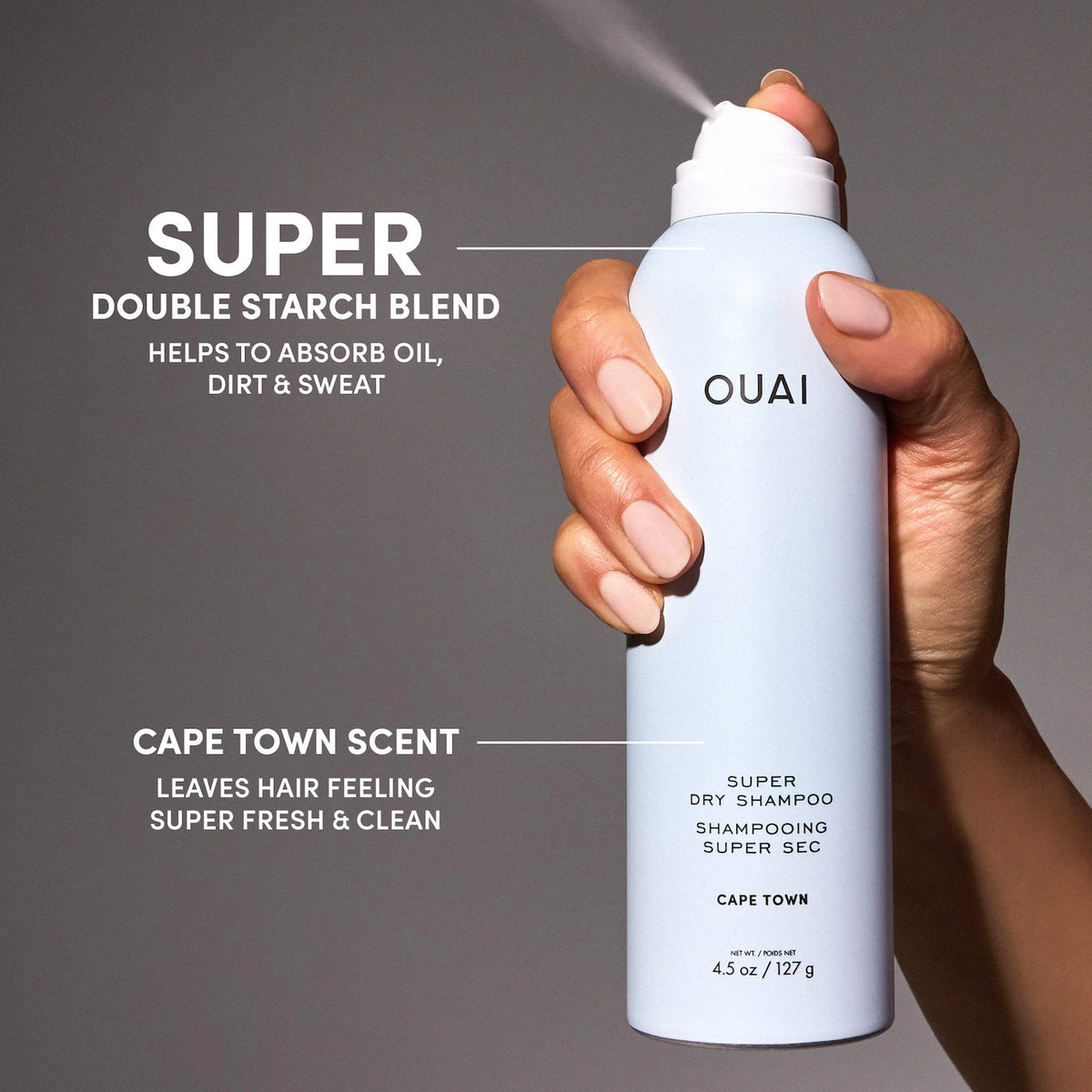 OUAI - Cape Town Super Invisible Dry Shampoo | 127 g