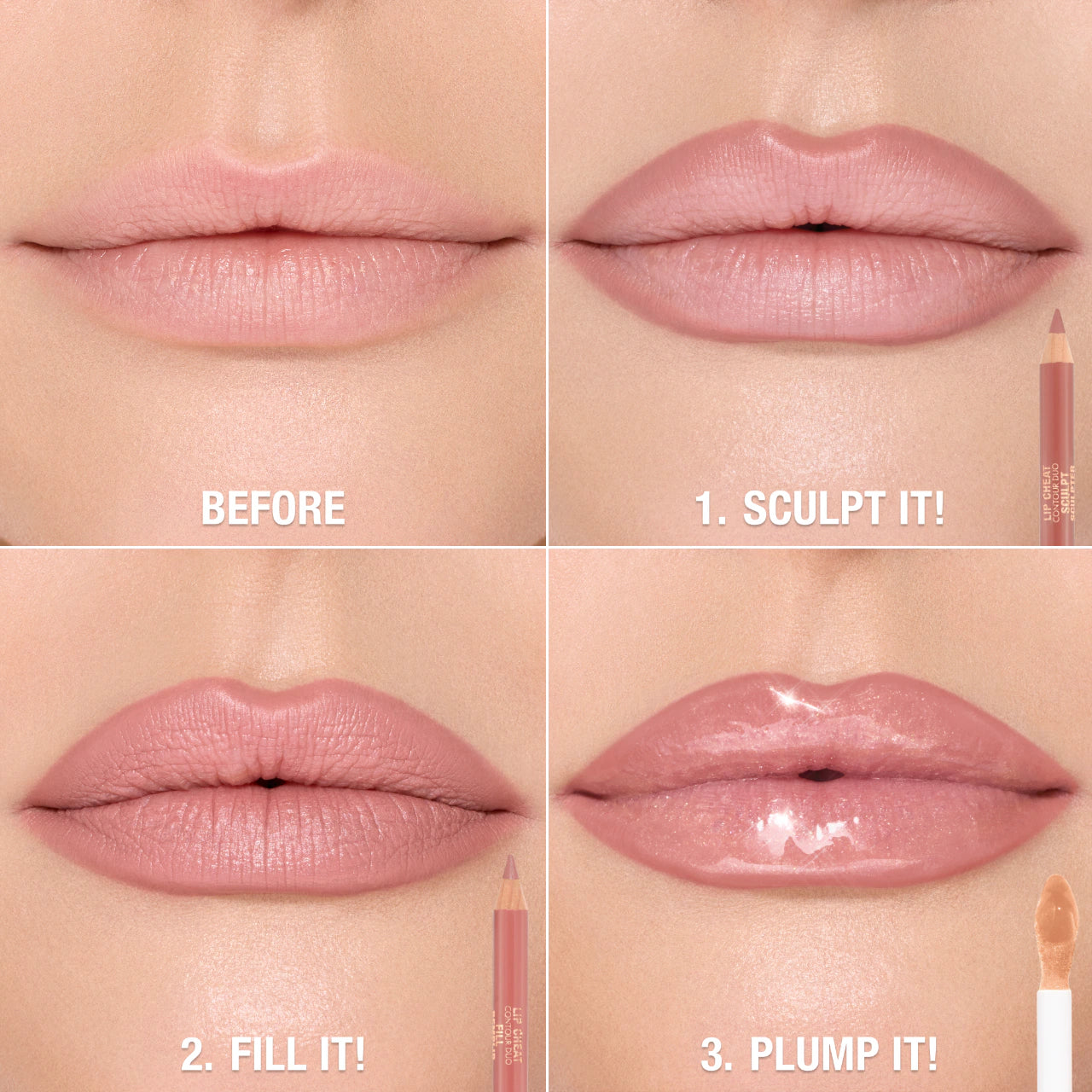 Charlotte Tilbury - Super Nudes Lip Cheat Contour Duo Lip Liner