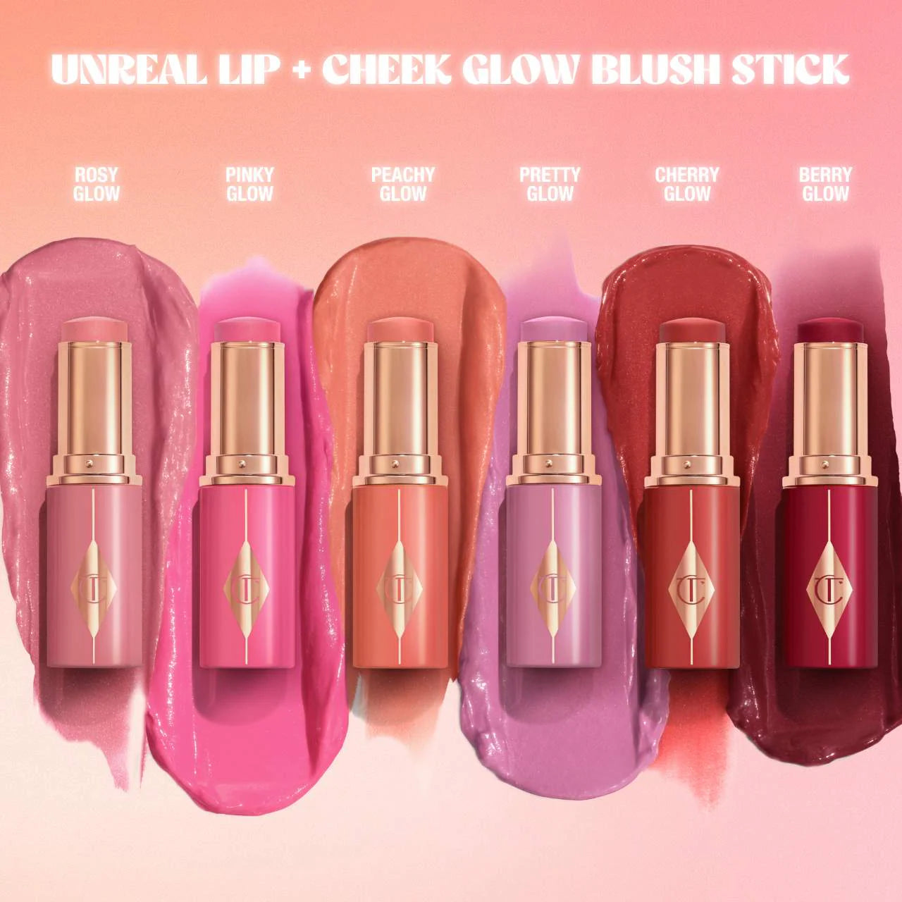 Charlotte Tilbury - Unreal Lip + Cheek Glow Blush Stick with Hyaluronic Acid