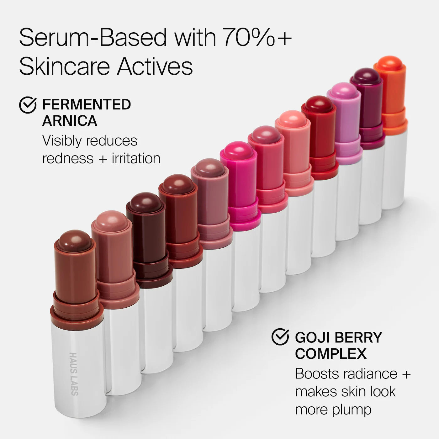 HAUS LABS BY LADY GAGA - Color Fuse Longwear Hydrating Glassy Lip + Cheek Blush Balm Stick