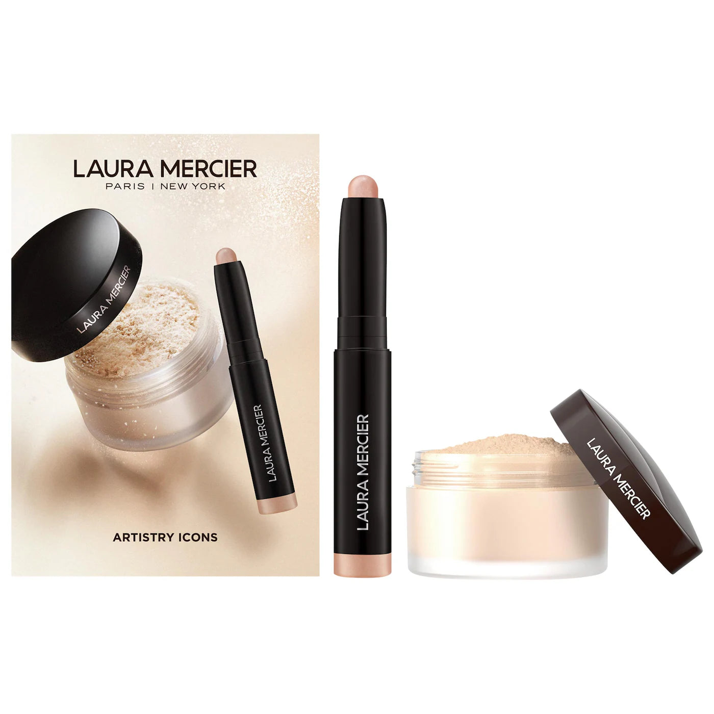 Laura Mercier - Mini Artistry Icons Loose Powder and Eyeshadow Set