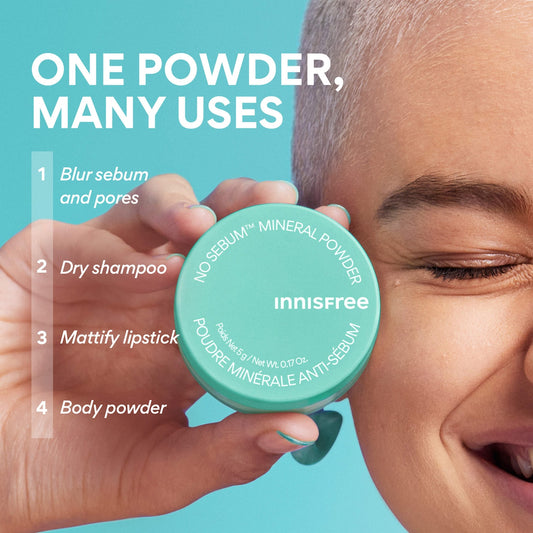innisfree - No Sebum Matte Mineral Blurring Loose Setting Powder
