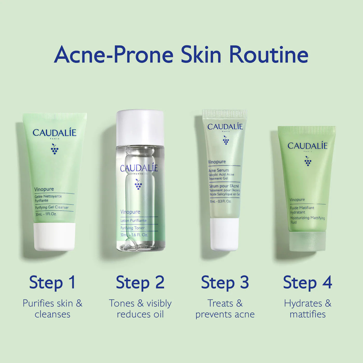 Caudalie - Vinopure Acne-Prone Skin Essentials