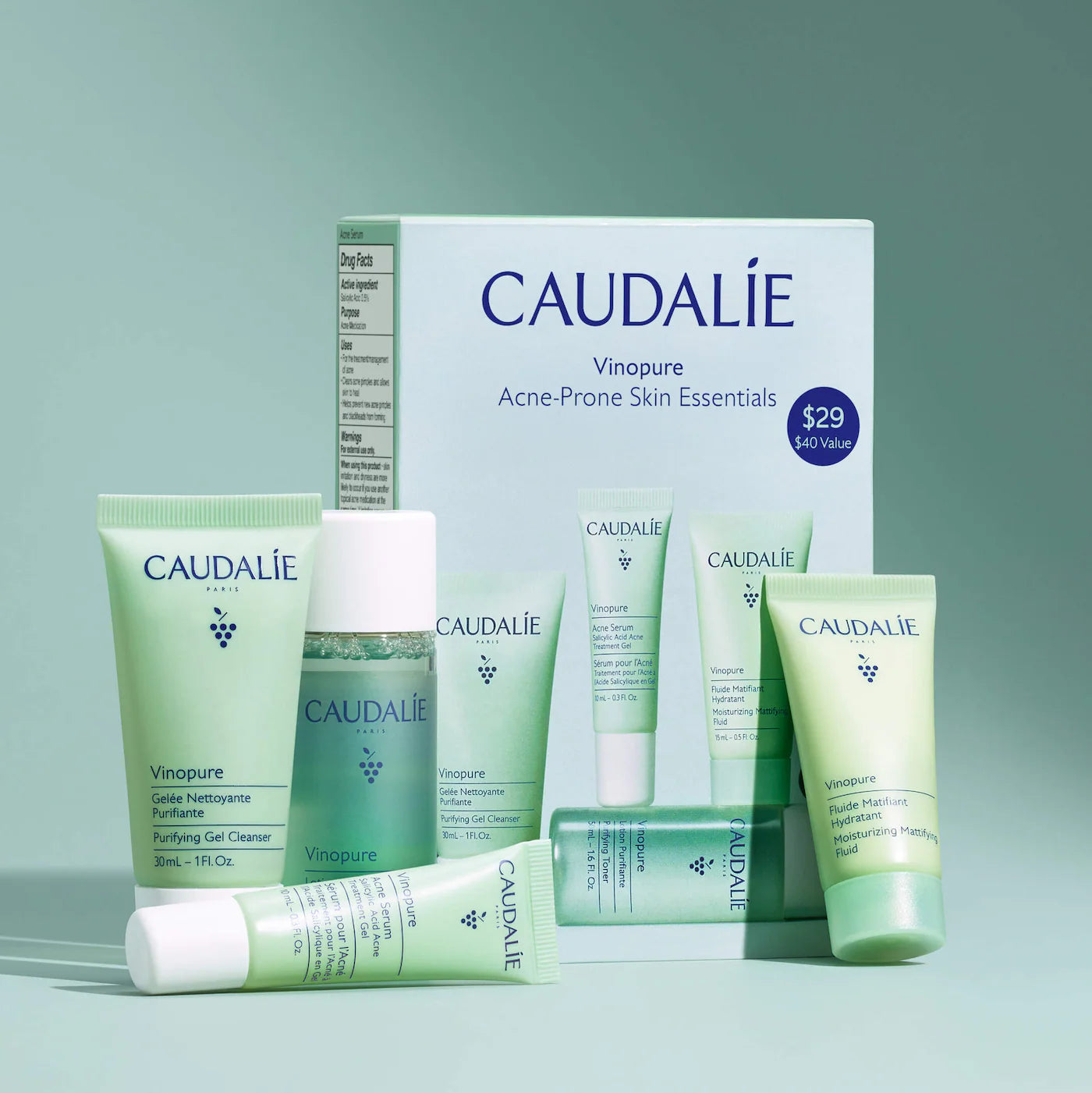 Caudalie - Vinopure Acne-Prone Skin Essentials