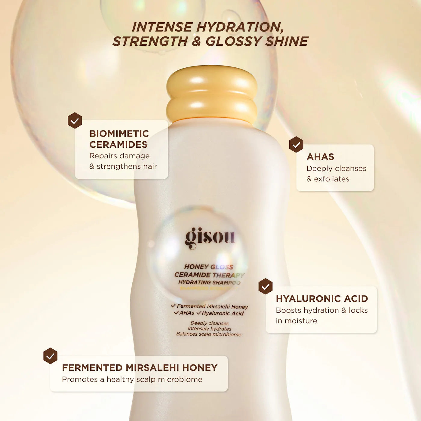 Gisou - Honey Gloss Ceramide Therapy Hydrating Shampoo | 250 mL