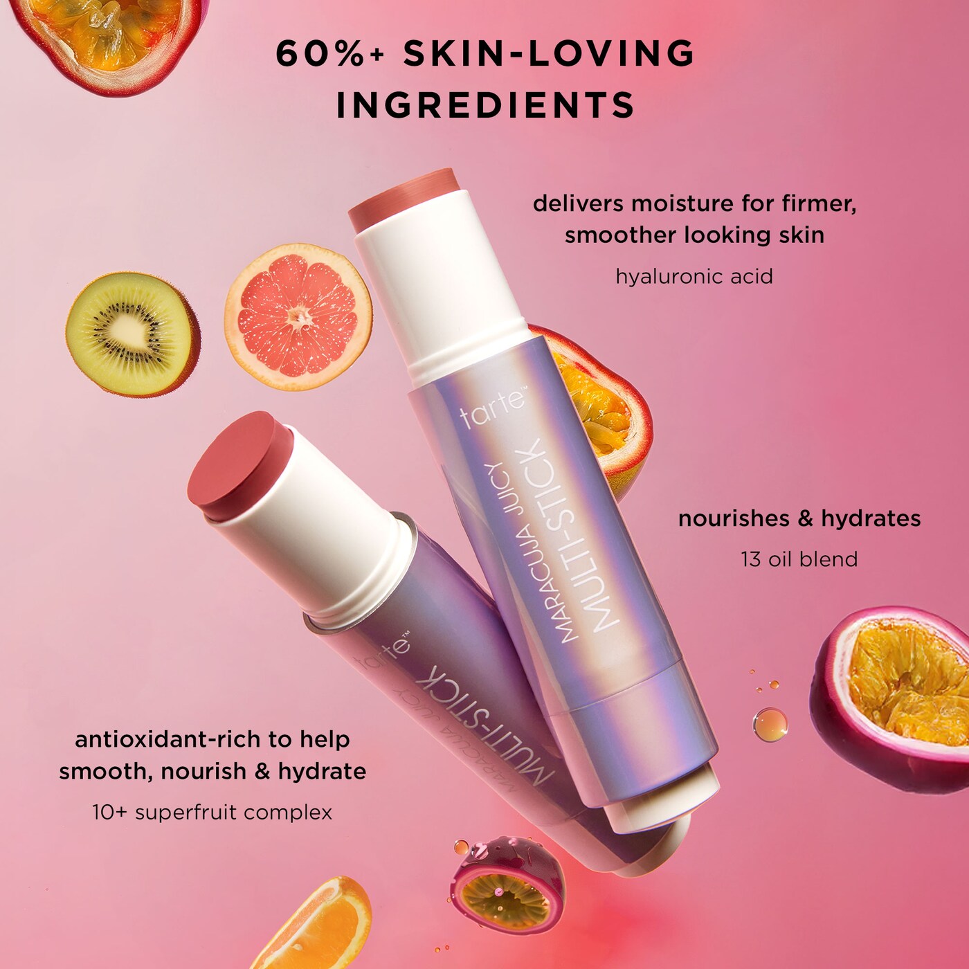 tarte - maracuja multi-stick cream blush stick & lip tint