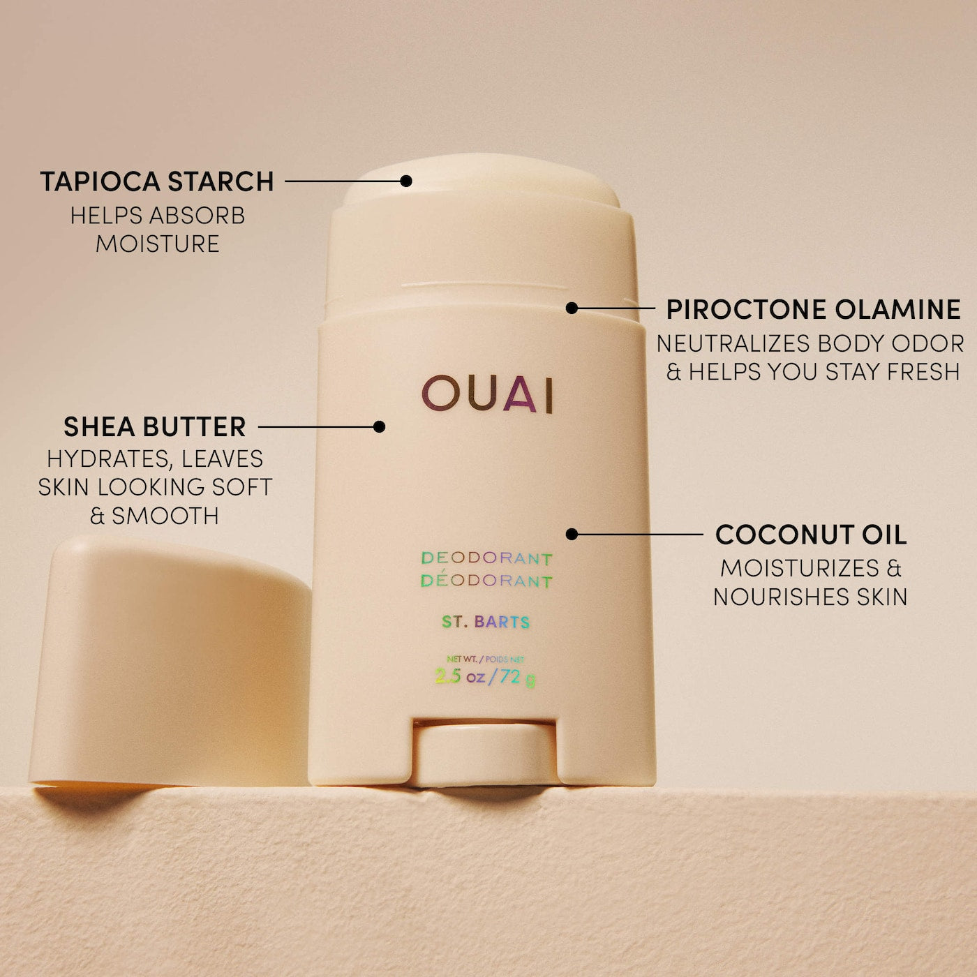 OUAI - St. Barts Aluminum Free Deodorant | 72 g