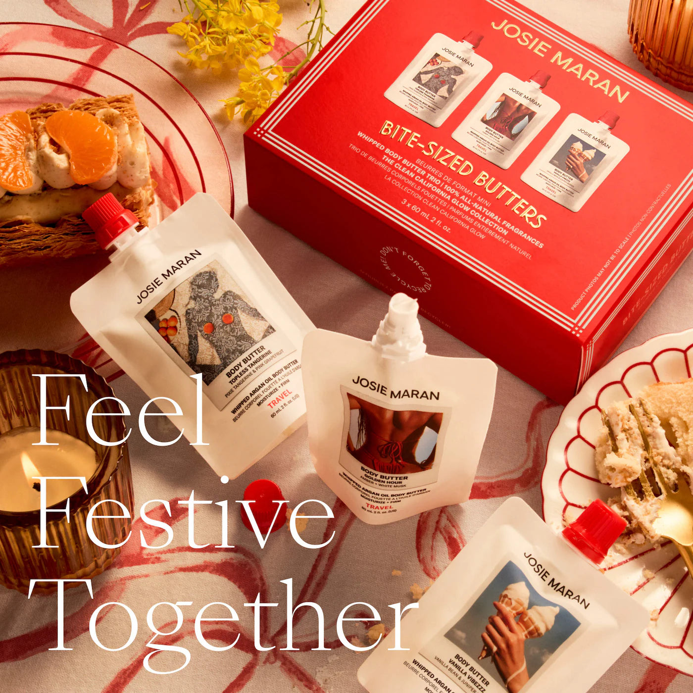 Josie Maran - Bite-Sized Butters Mini Whipped Body Butter 3-Piece Gift Set