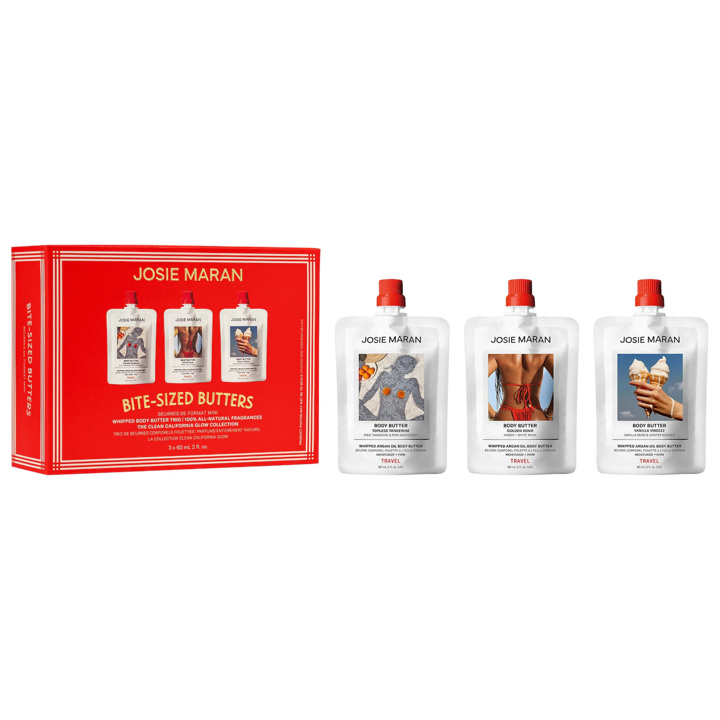 Josie Maran - Bite-Sized Butters Mini Whipped Body Butter 3-Piece Gift Set