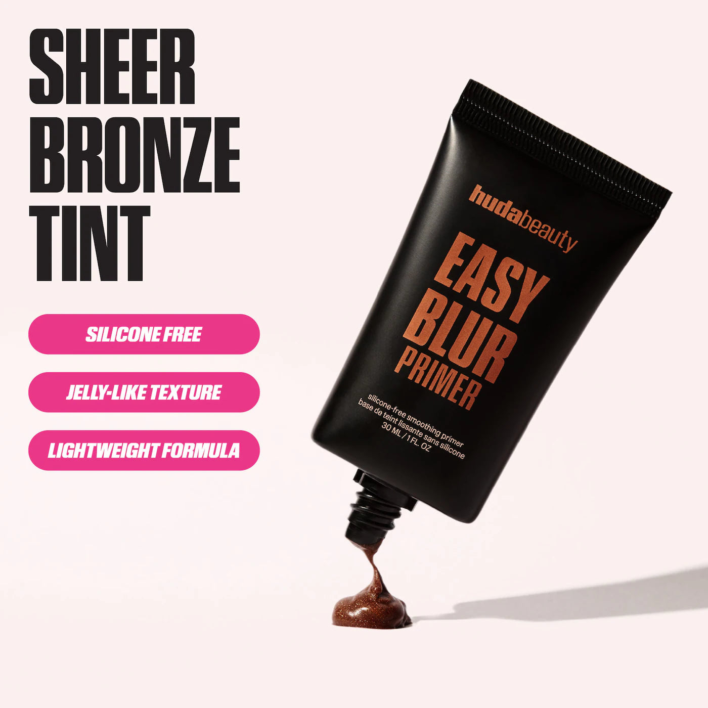 HUDA BEAUTY - Easy Blur Silicone-Free Smoothing & Pore-Minimizing Primer | Bronze Fudge - Bronze Tin