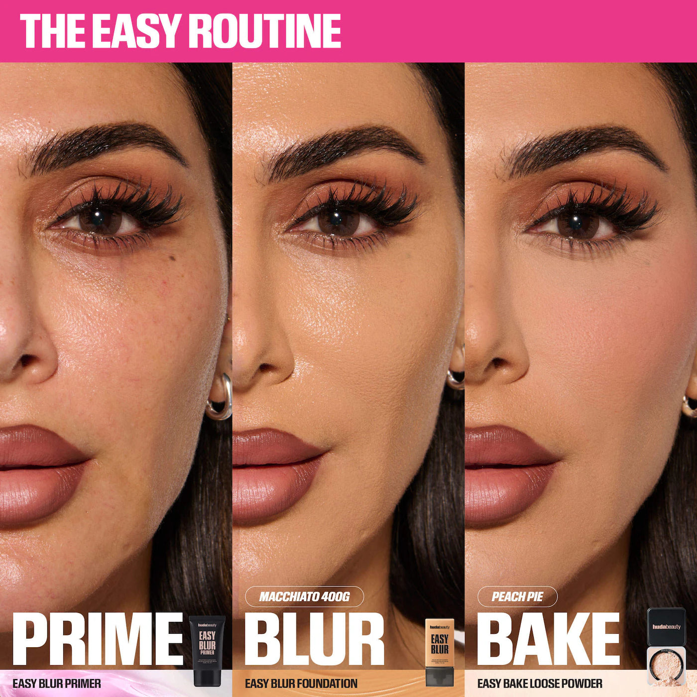 HUDA BEAUTY - Easy Blur Silicone-Free Smoothing & Pore-Minimizing Primer | Bronze Fudge - Bronze Tin