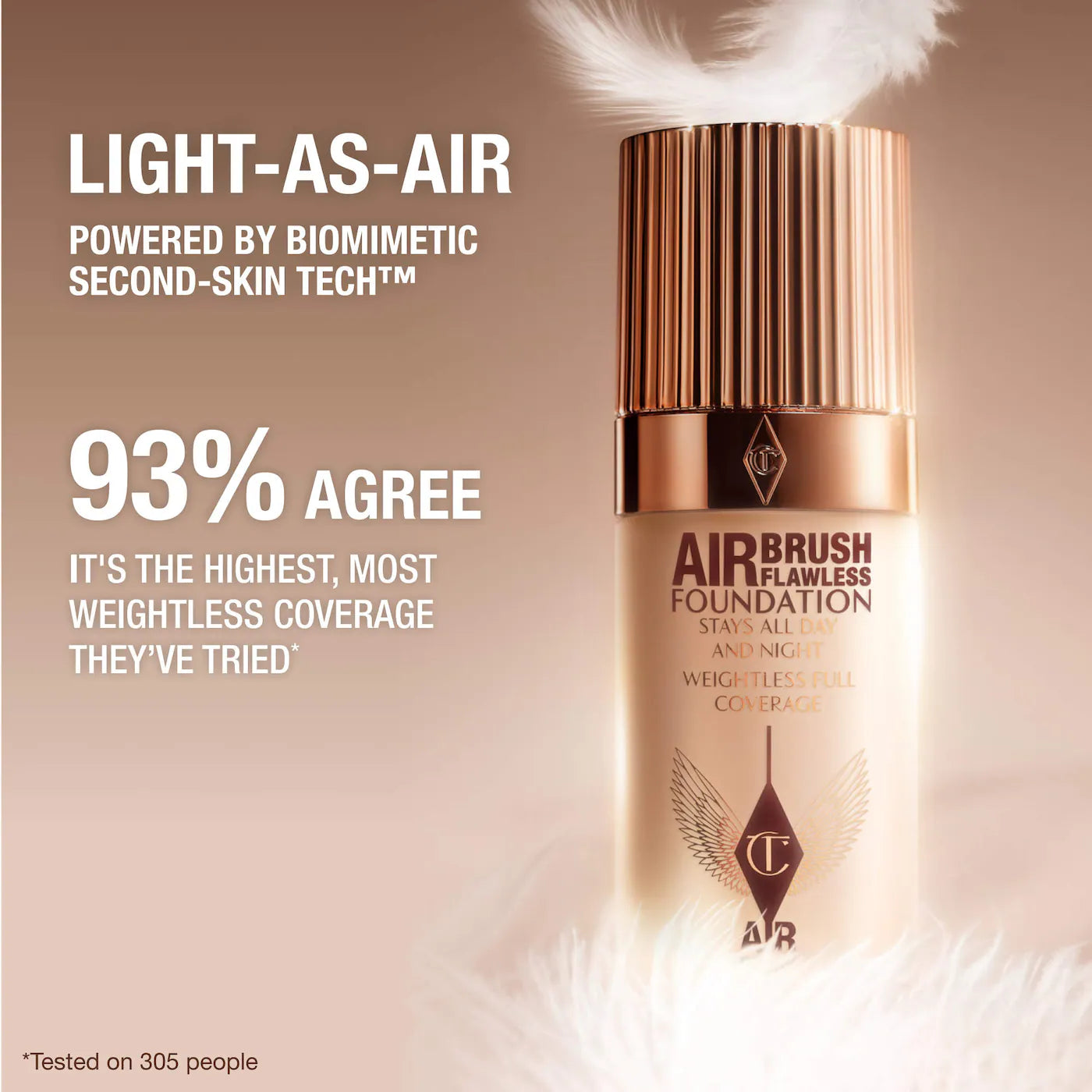 Charlotte Tilbury - Airbrush Flawless Blurring & Matte Full Coverage Foundation | 30 mL
