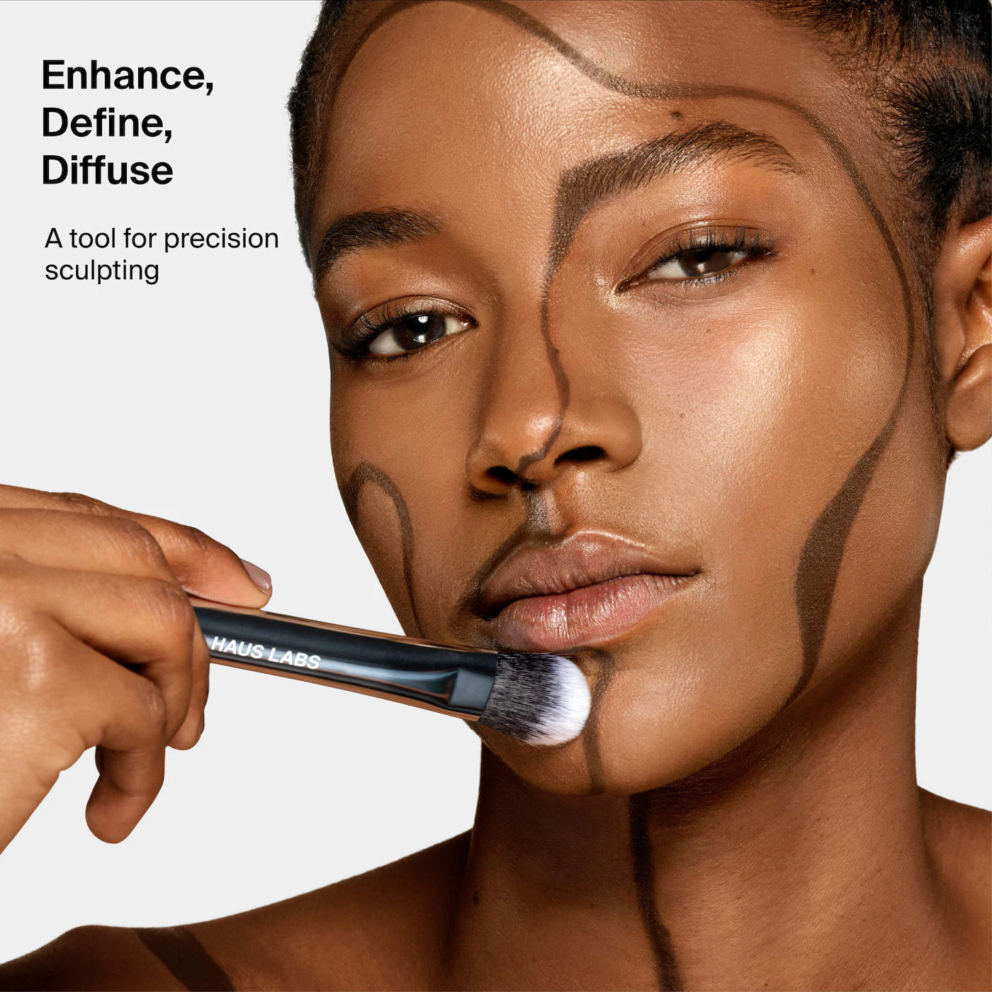 HAUS LABS - DUAL ENDED PRECISION SCULPTING BRUSH